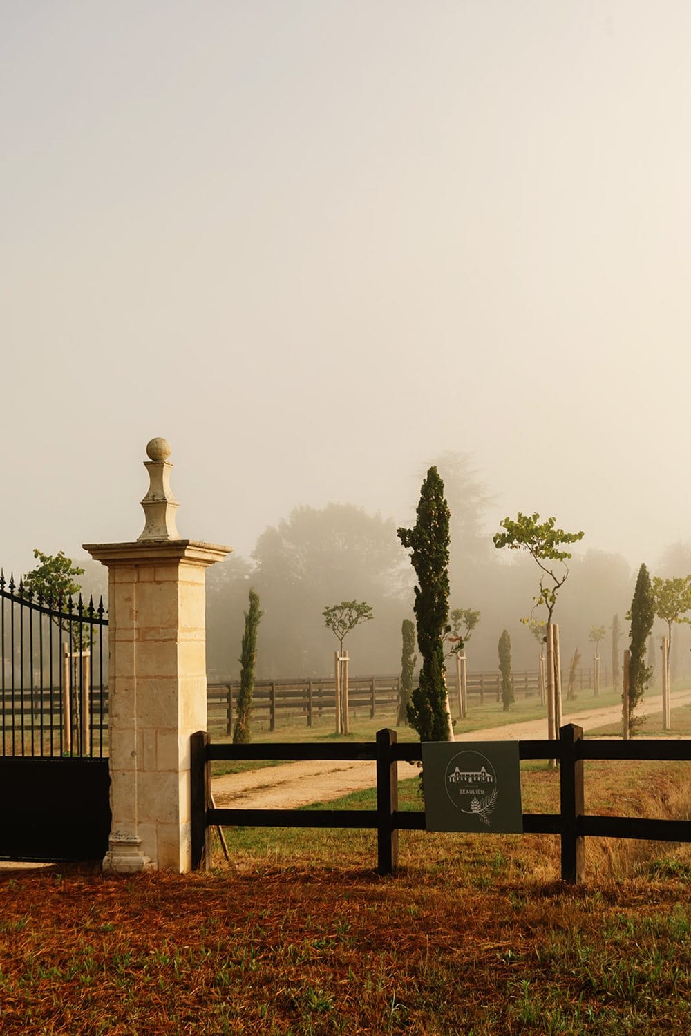 Jardins du Domaine de Beaulieu au petit matin